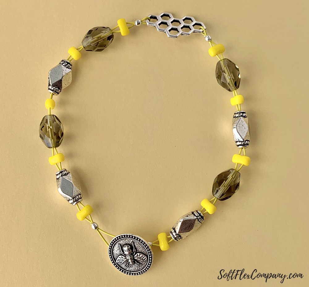 Bee Button Bracelet by Sara Oehler