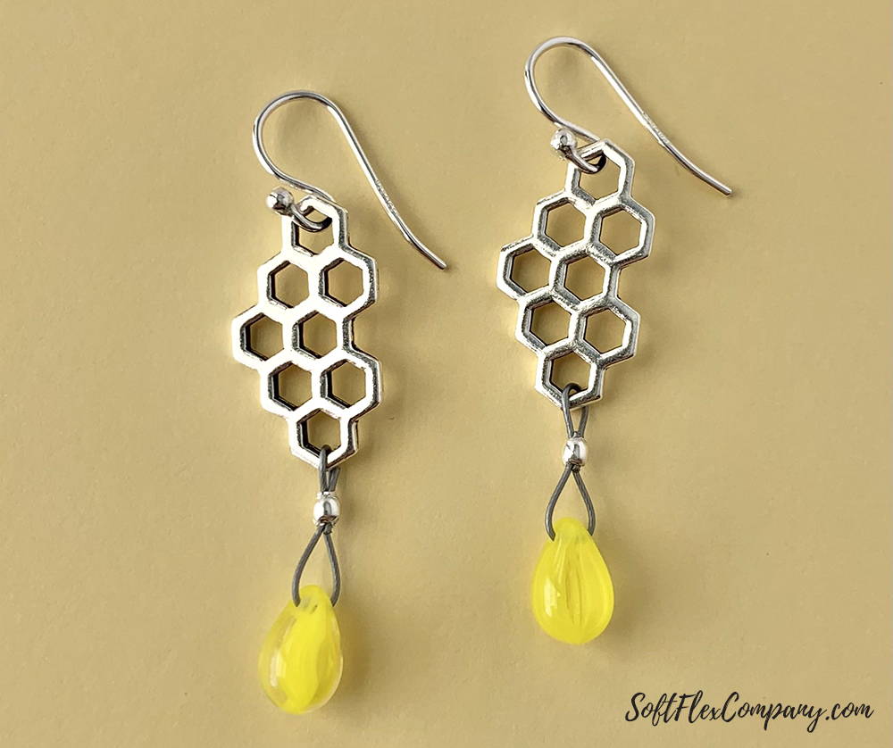 Honeycomb Earrings by Sara Oehler