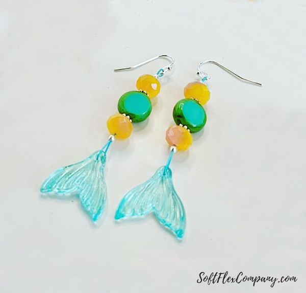 Aloha Mermaid Tail Earrings by Sara Oehler