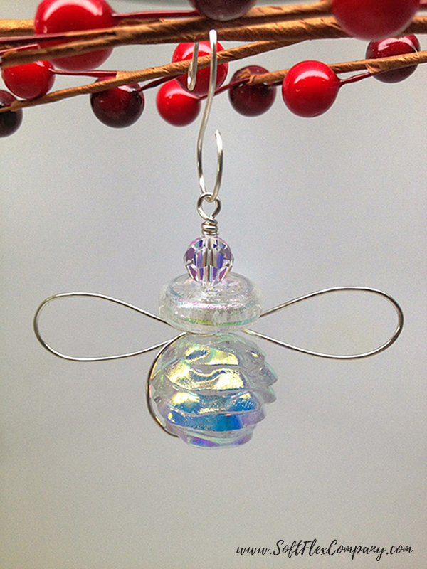 Wire Beaded Angel Ornament by Sara Oehler