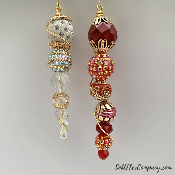 Beaded Icicle Craft Wire Ornaments by Sara Oehler