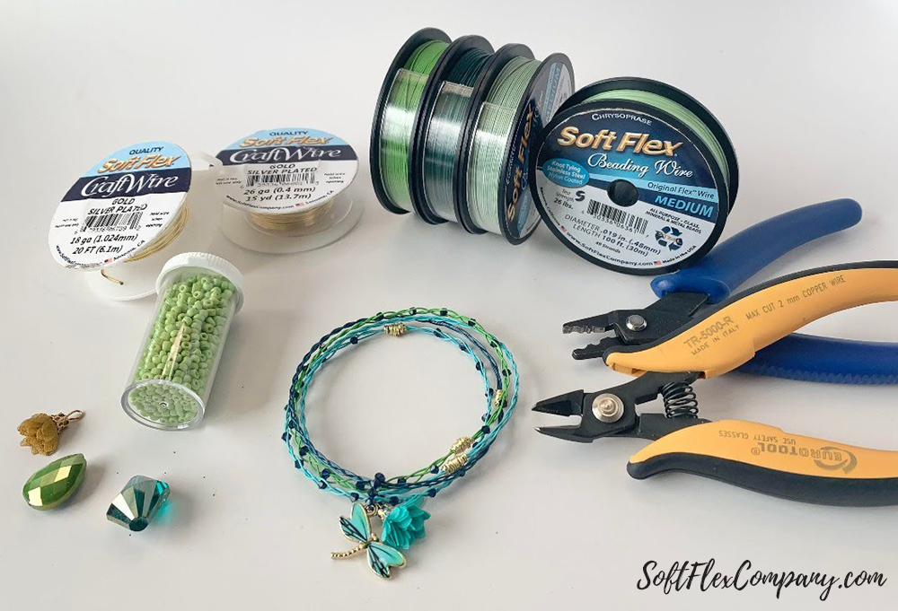 Soft Flex Live Beading Show: Soft Flex Colored Beading Wire And Flower  Power Jewelry 