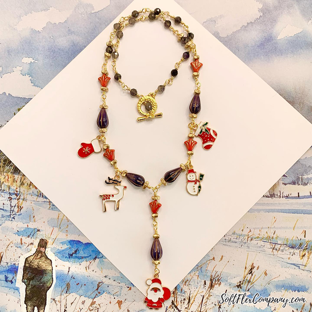 Christmas Charms Necklace by Sara Oehler