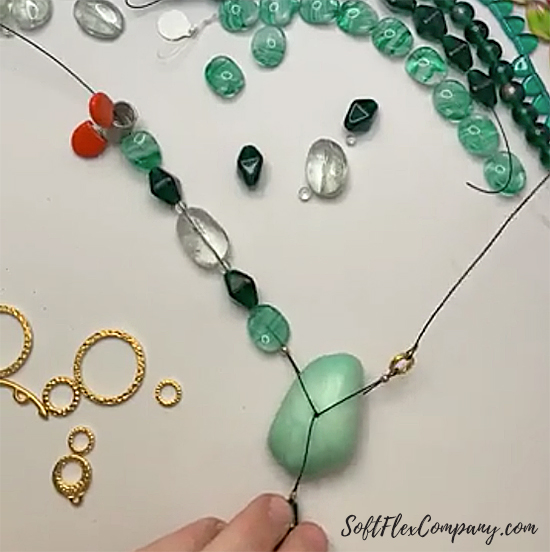 Chrysoprase, Green Amethyst and Czech Glass Necklace by Sara Oehler