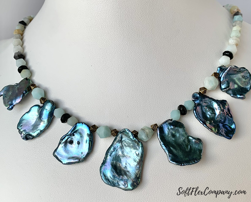 Cornflake Pearl Necklace by Sara Oehler