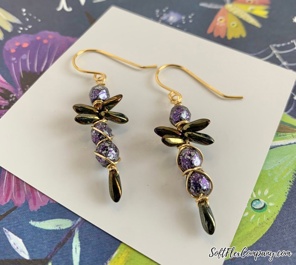 Craft Wire Dragonfly Earrings by Sara Oehler