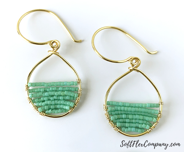 Soft Flex Craft Wire Earrings by Sara Oehler