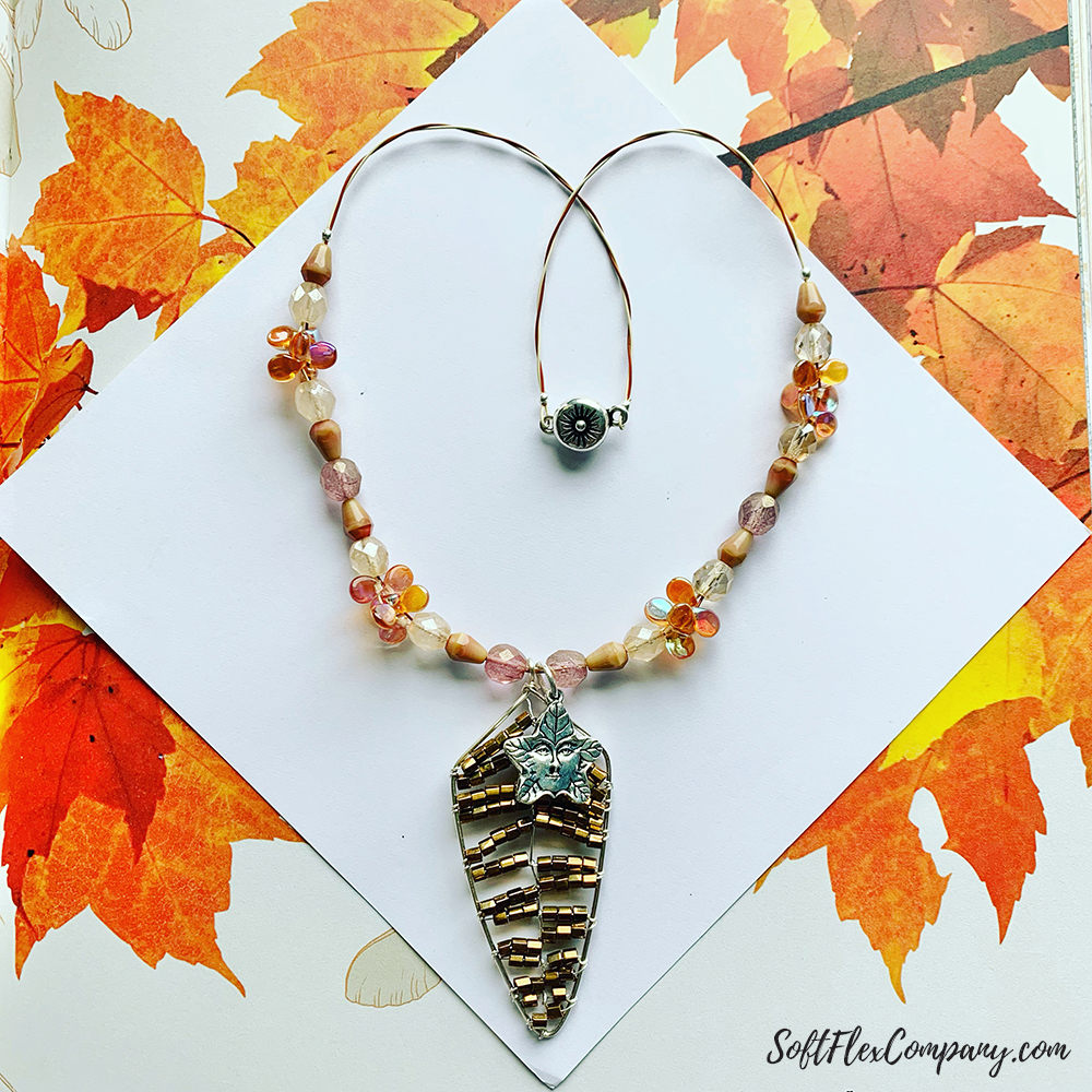 Fall Leaf Necklace by Sara Oehler