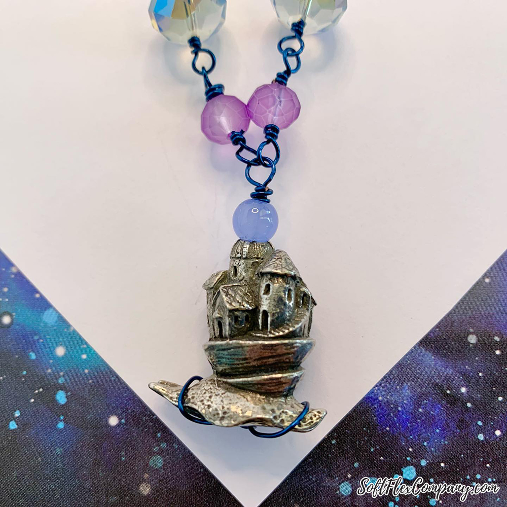 Green Girl Studios Snail Castle Necklace by Sara Oehler