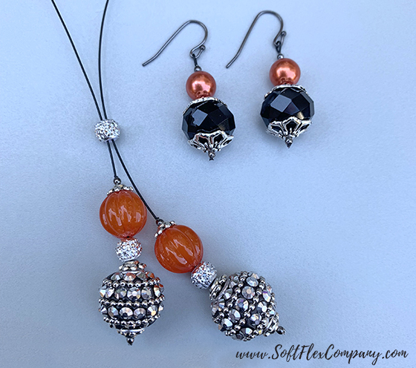 Halloween Necklace and Earrings by Sara Oehler