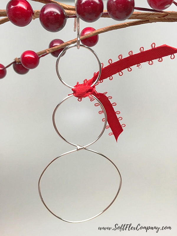 Holiday Wire Snowman Ornament by Sara Oehler