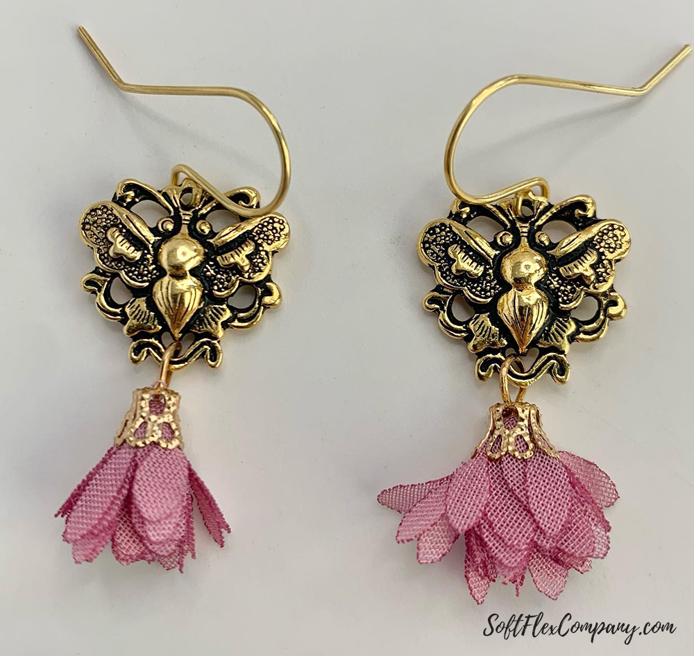 Instagram Reels Butterfly Tassel Earrings by Sara Oehler