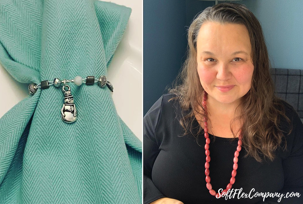 Snowman Napkin Ring & Ceramic Bead Stretch Magic Necklace by Sara Oehler on Instagram Reels and TikTok