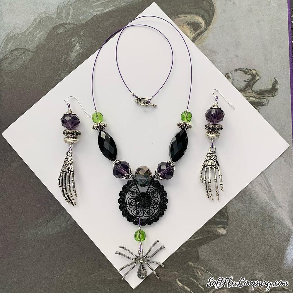 Goth Necklace & Earrings by Sara Oehler
