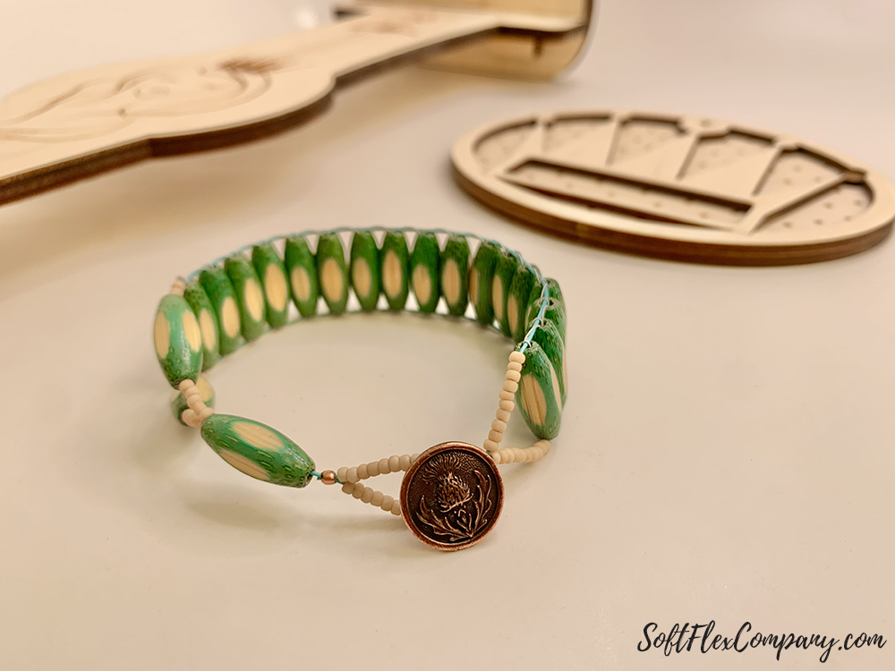 Jewel Loom Bamboo Bead & Soft Touch Bracelet by Sara Oehler
