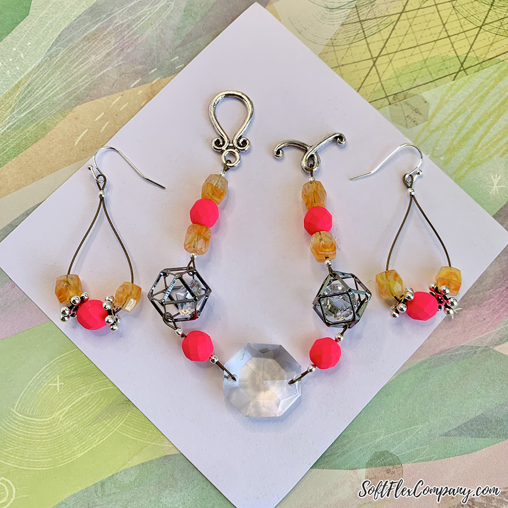 Peace And Love Bracelet and Earrings by Sara Oehler