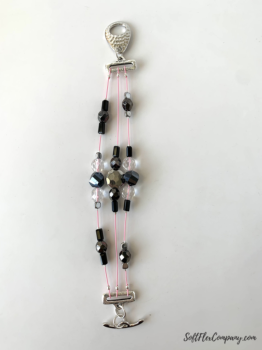 Pink & Gray Bracelet by Sara Oehler