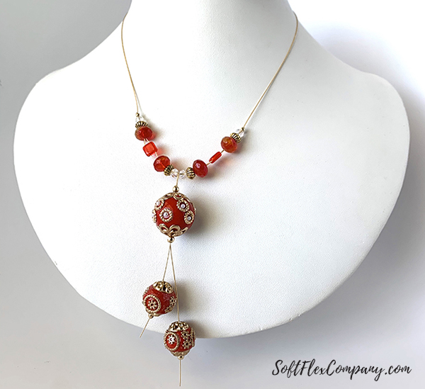 Red Extreme Necklace by Sara Oehler