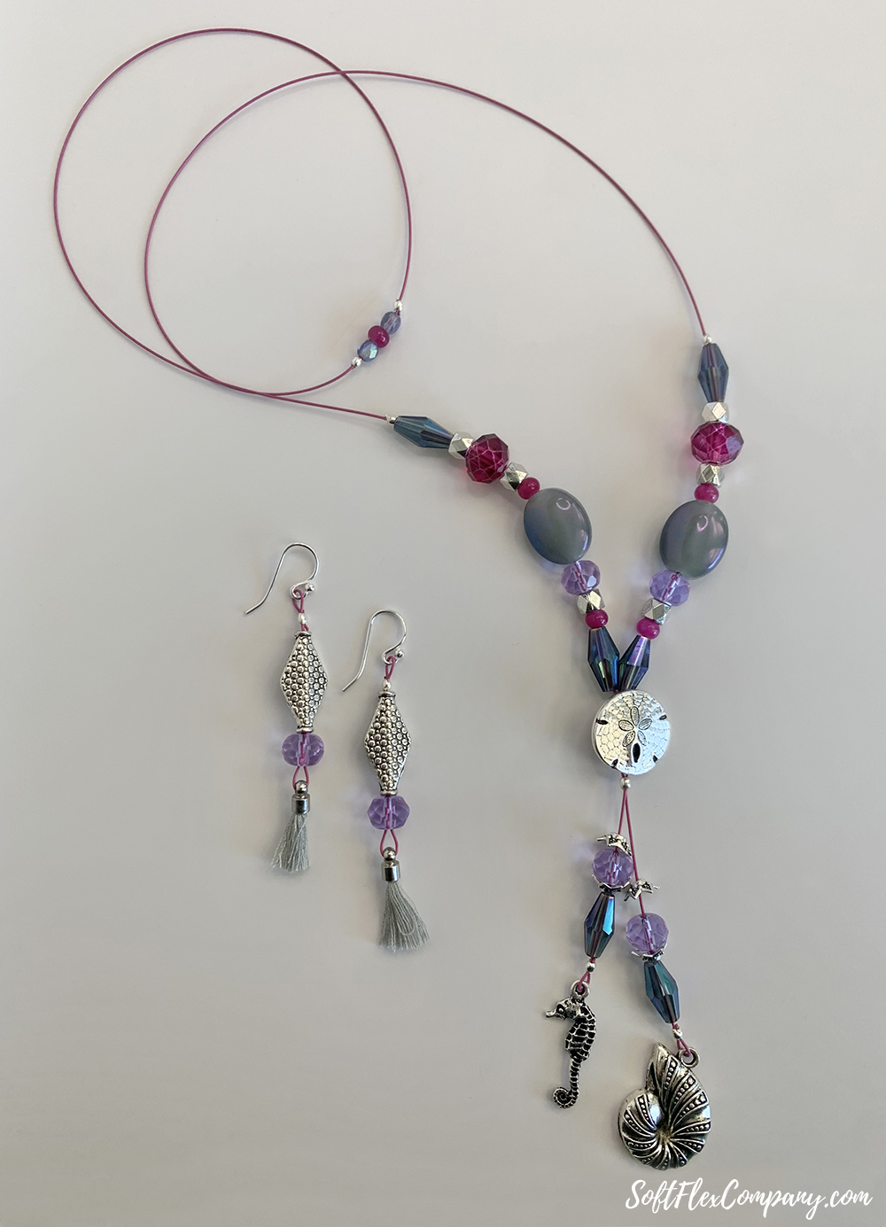 Resort Chic Necklace and Earrings by Sara Oehler