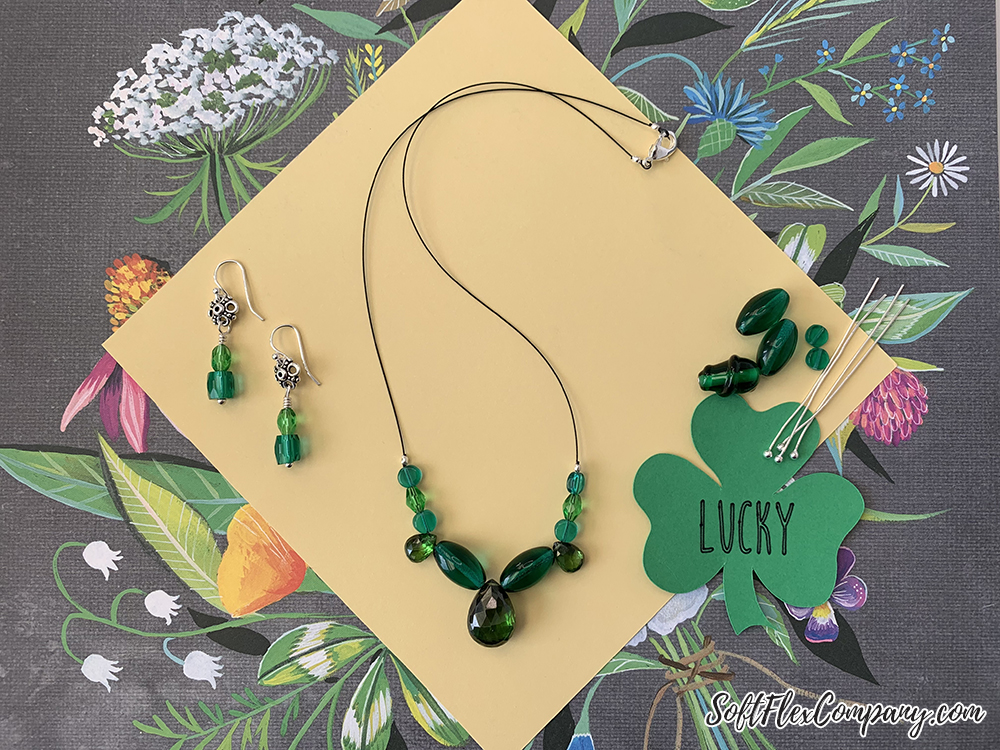 Lucky Bead Kit Necklace and Earrings by Sara Oehler