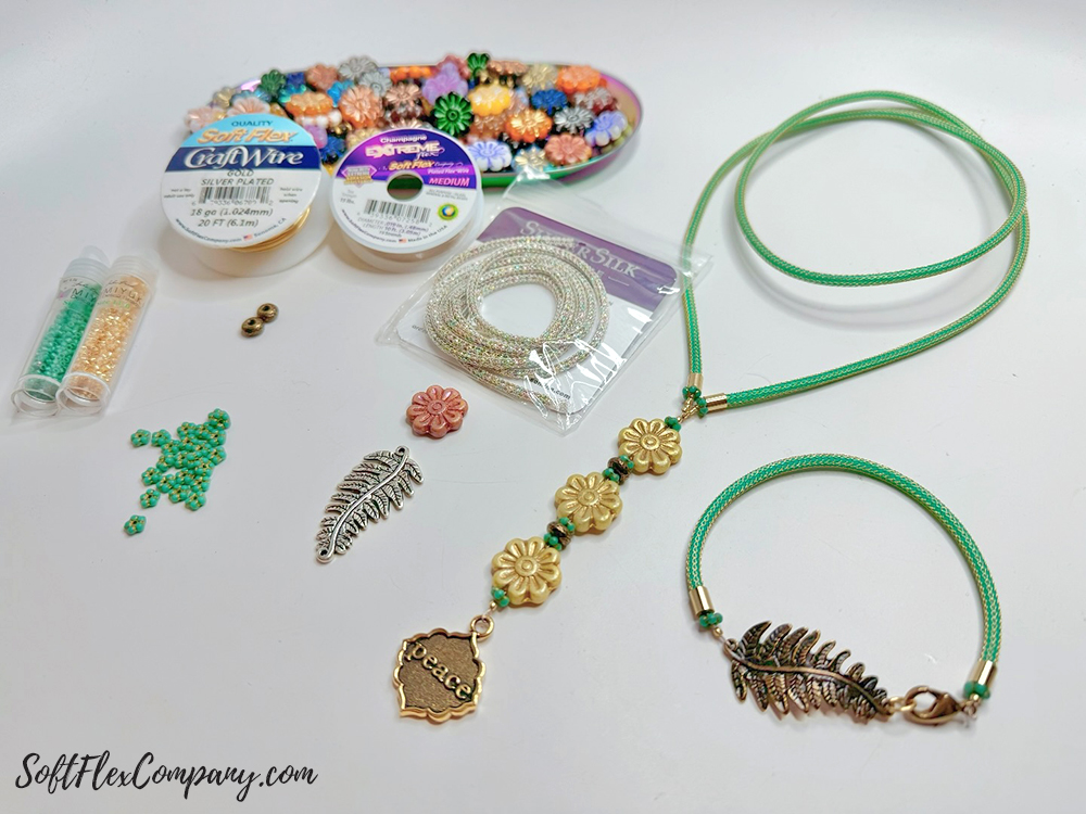 SilverSilk Necklace & Bracelet by Sara Oehler