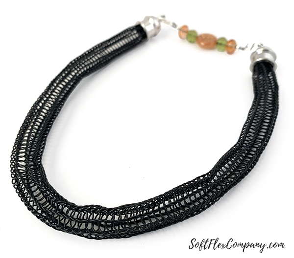 Sof Flex Black Knit Necklace by Sara Oehler