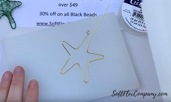 Soft Flex Craft Wire Star Ornament by Sara Oehler