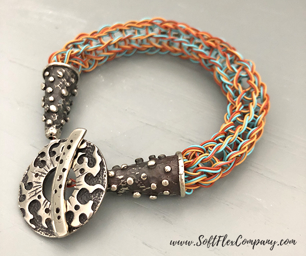 Southwestern Inspired Knitted Bracelet by Sara Oehler