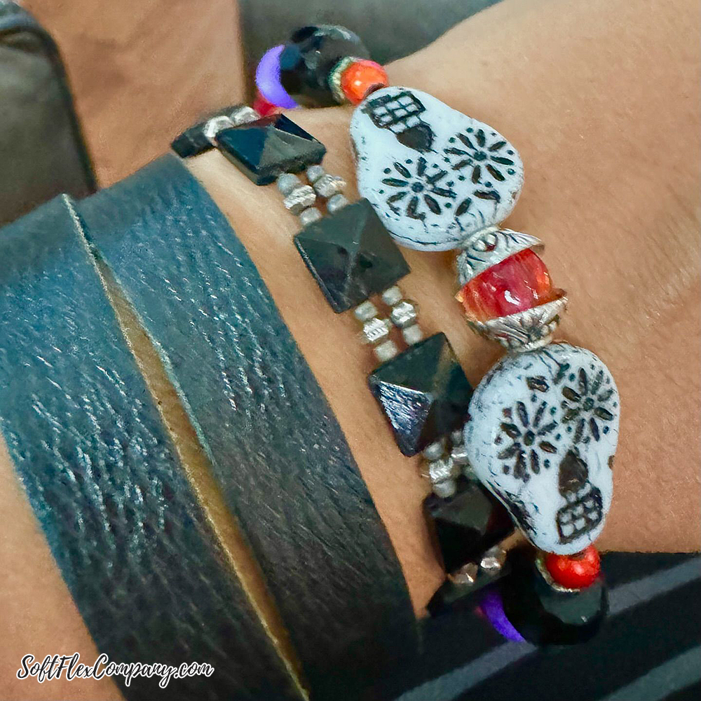 Sugar Skull Bracelet by Sara Oehler