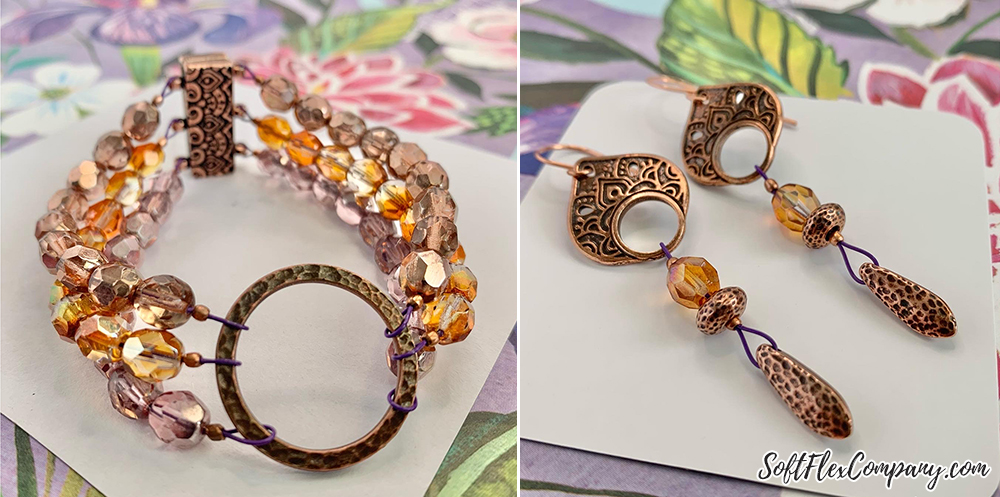 TierraCast Bracelet and Earrings by Sara Oehler