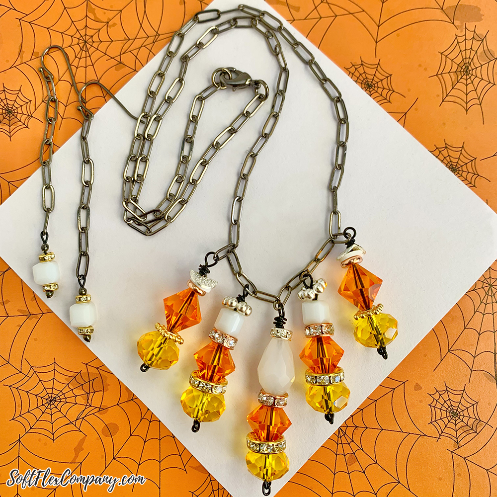 Trick Or Treat Kit Candycorn Necklace Design by Sara Oehler