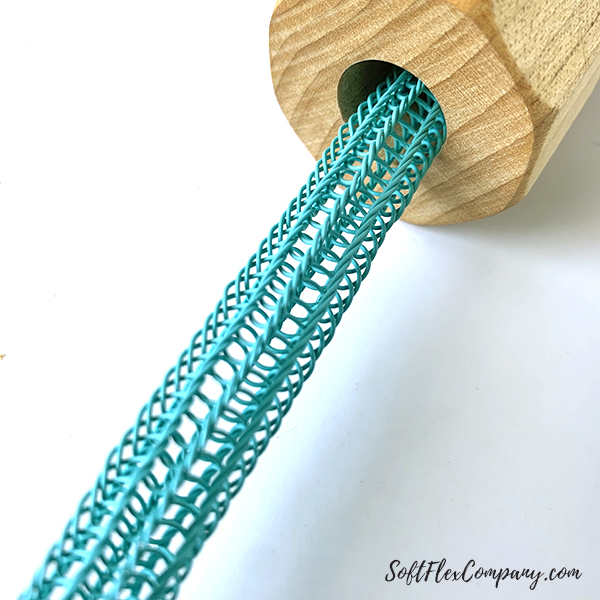Soft Flex Beading Wire Knitted Bracelet by Sara Oehler