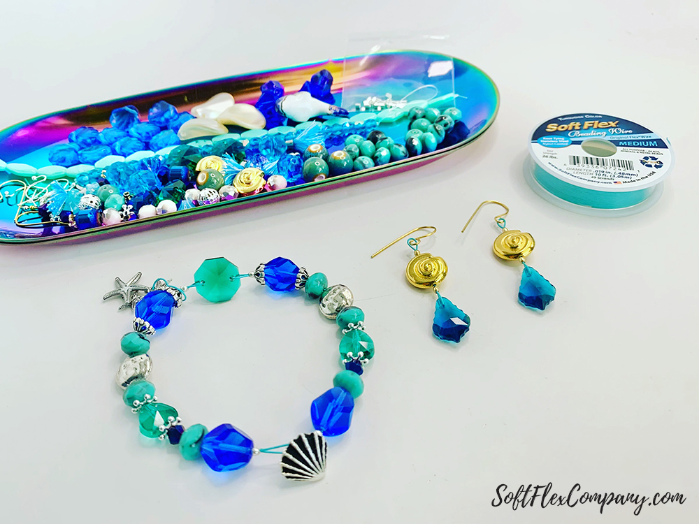 Under The Sea Bracelet and Earrings by Sara Oehler