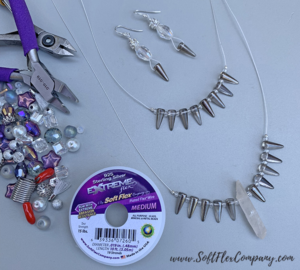 Unicorn Sparkles Necklace and Earrings by Sara Oehler