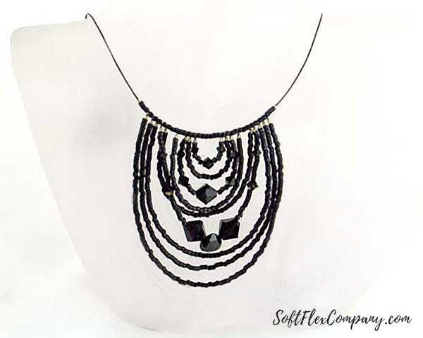 Very Fine Necklace Design In Black by Sara Oehler