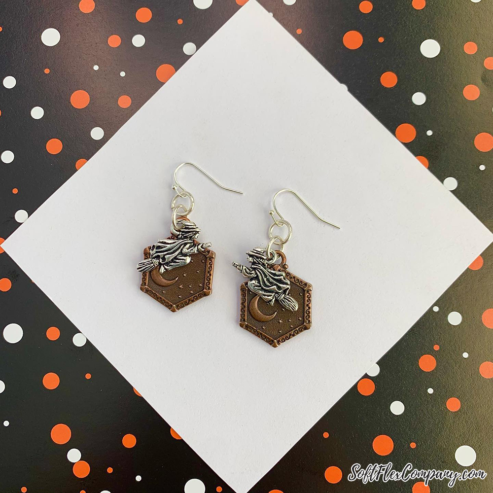 Witch On A Broom Earrings by Sara Oehler