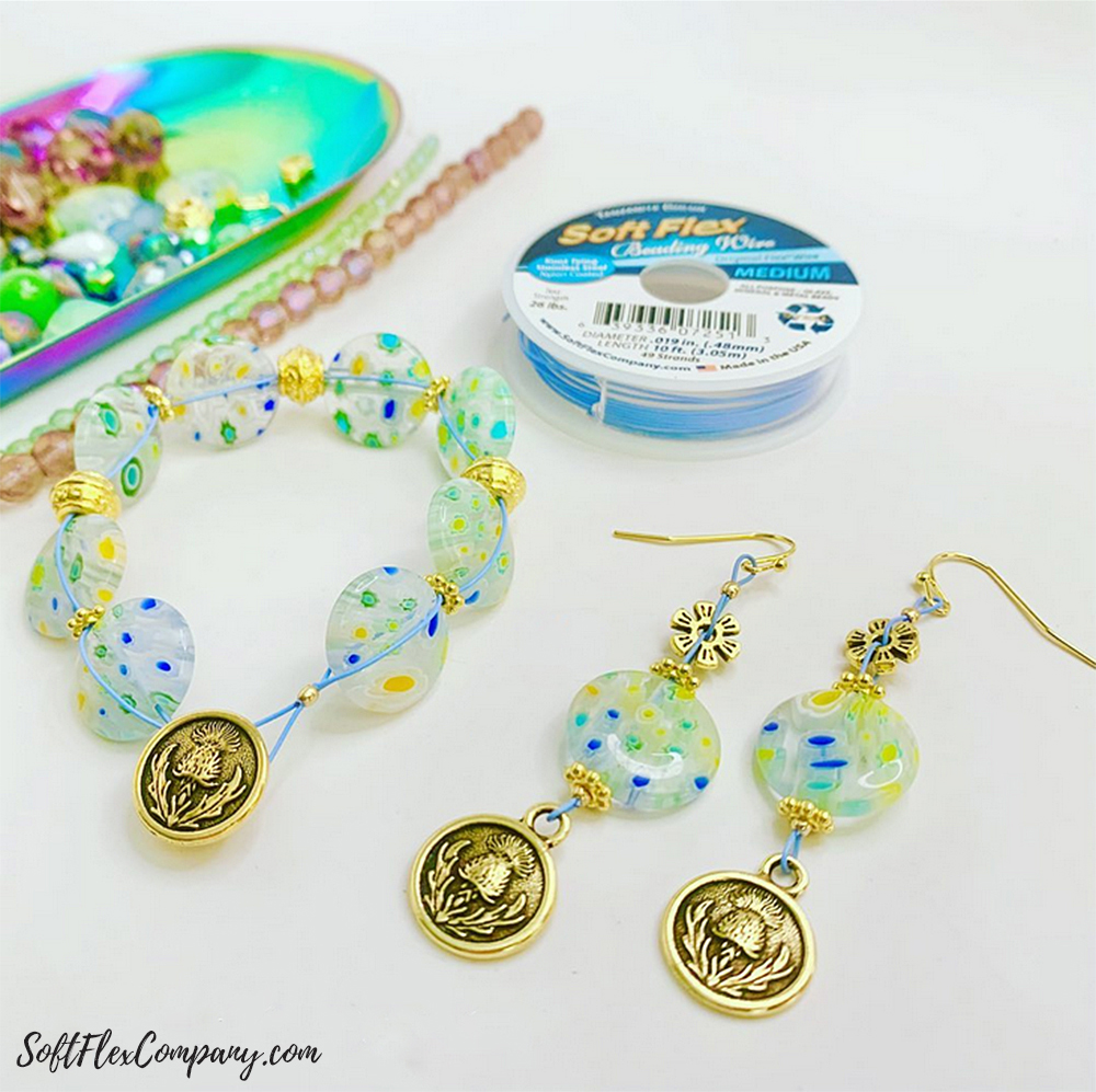 Wonderland Earrings & Bracelet by Sara Oehler