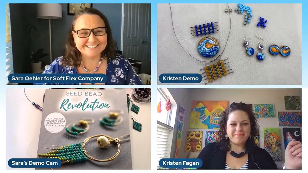 Seed Bead Revolution Live Beading Party with Sara Oehler and Kristen Fagan
