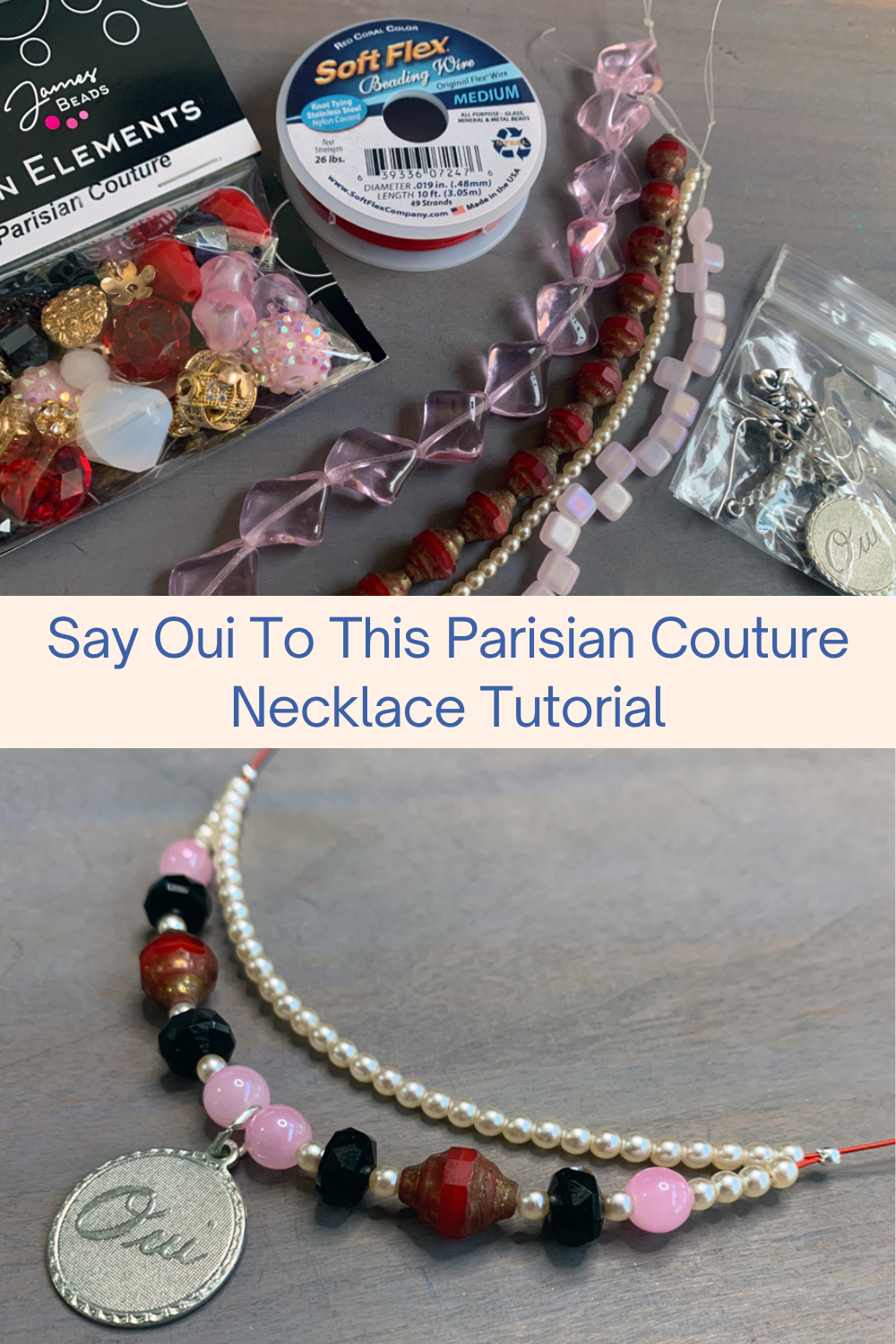 Say Oui To This Parisian Couture Necklace Tutorial Collage