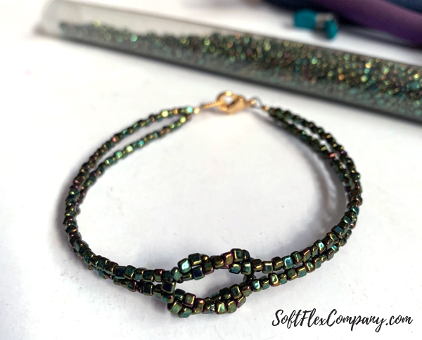 Infinite Love Seed Bead Macrame Bracelet Tutorial 