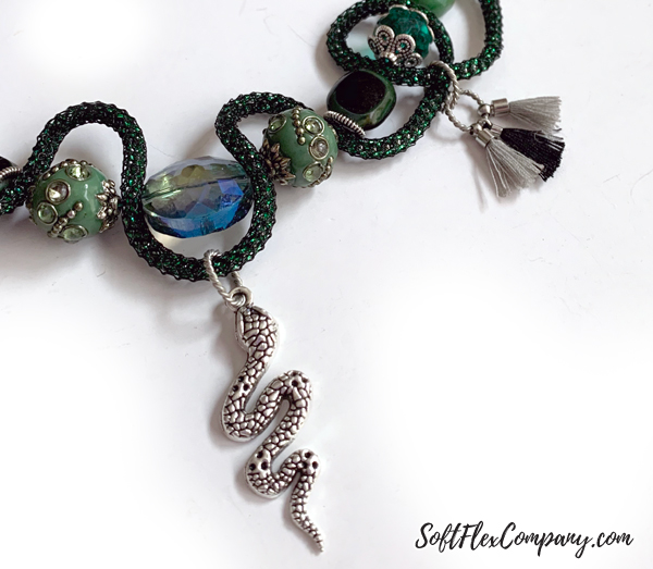 Jesse James Beads Slytherin Necklace by Kristen Fagan