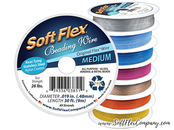 Soft Flex Metallics Duo of Beading Wire - Copper and Antique Brass Colors