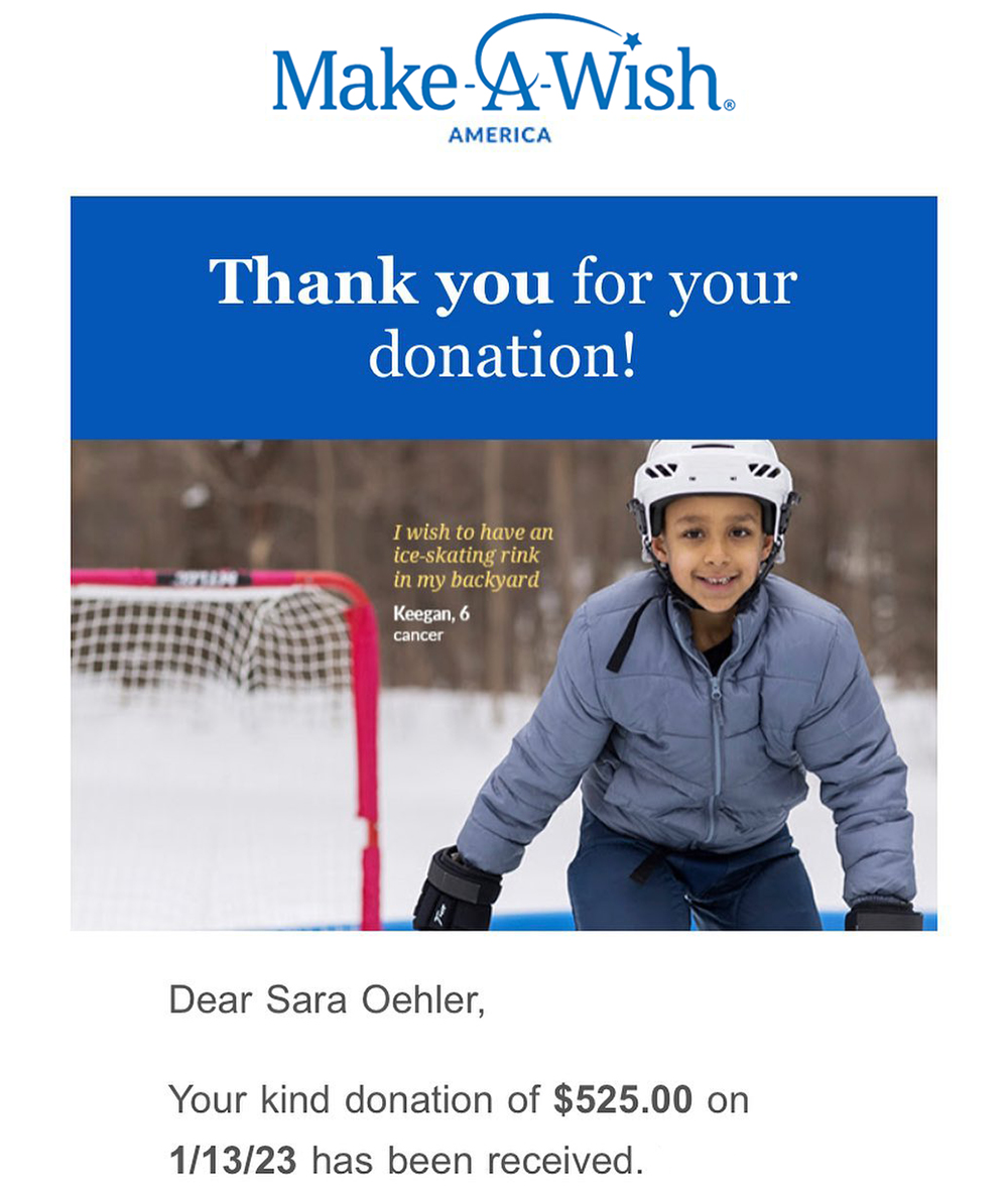Soft Flex Company Donation to Make-A-Wish Foundation Soft Flex Company Donation to Make-A-Wish Foundation