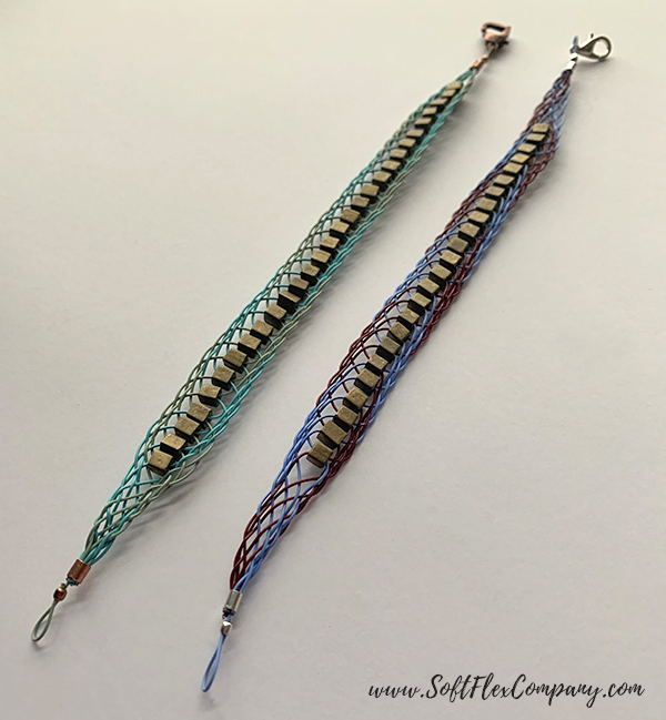 Soft Flex Kumihimo Bracelets with Square Beads