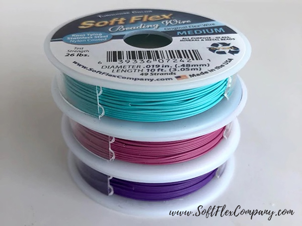 Soft Flex 19-Strand and 49-Strand Beading Wire Set of 6 in