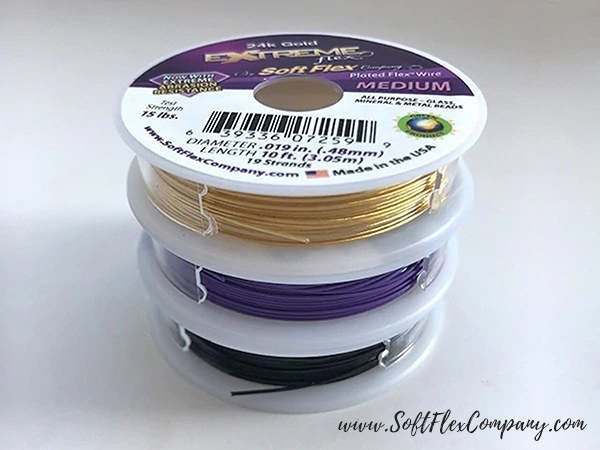 Soft Flex Purple Rain Trios Beading Wire Pack