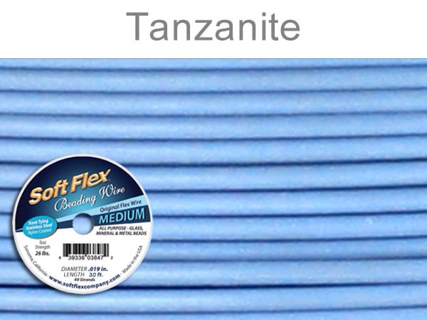 Soft Flex Beading Wire in Tanzanite Color