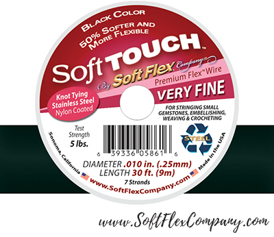 Soft Touch Beading Wire - Black Color