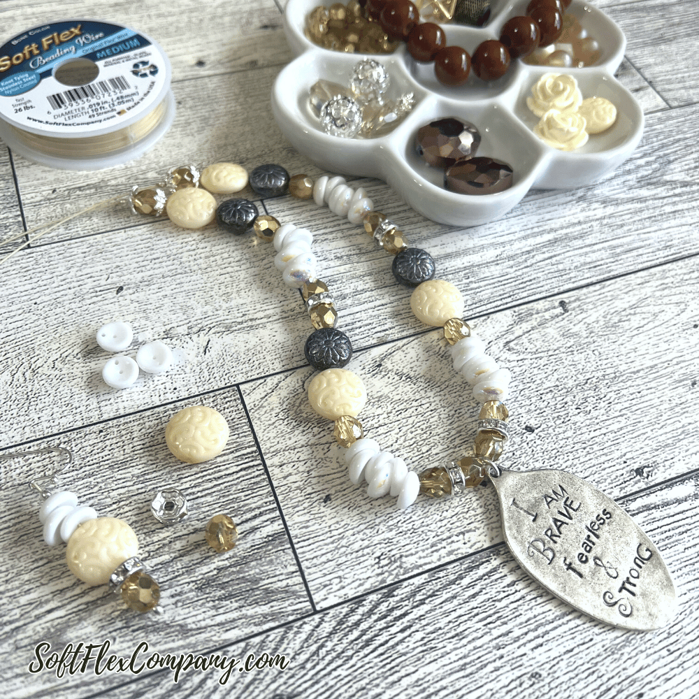 Special Tea Earrings & Necklace by Kristen Fagan