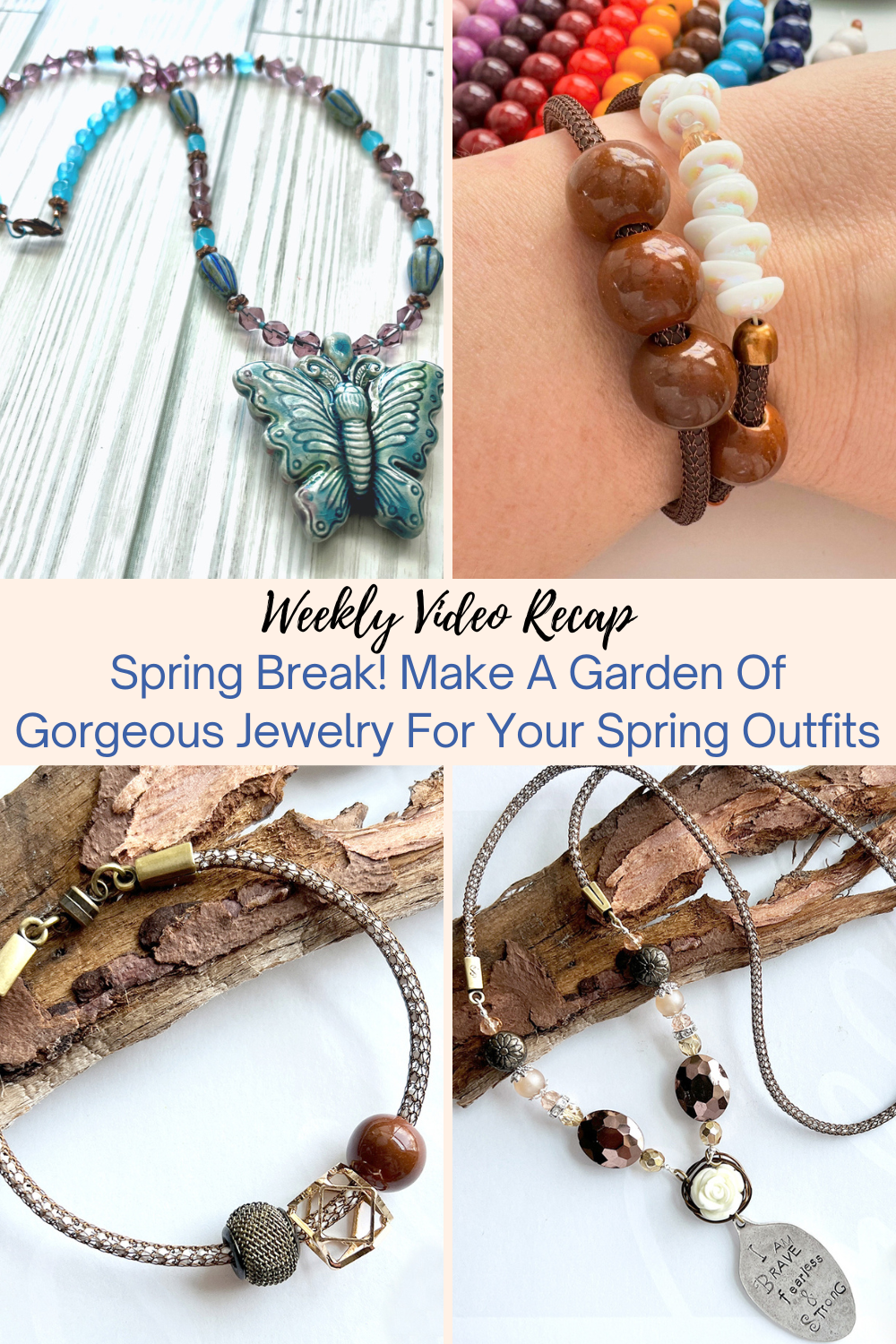 Spring Break! Make A Garden Of Gorgeous Jewelry For Your Spring Outfits Collage